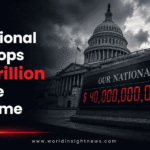 US national debt clock displaying $40,000,000,000,000 beside the US Capitol dome